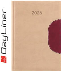 Dayliner Határidőnapló Memphis B5 heti, fehér lapokkal bézs-padlizsán Dayliner 2026 - papirx
