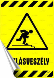  Információs matrica, 25x17, 5 cm, "Botlásveszély
