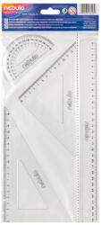 Nebulo Vonalzókészlet, 4 db-os, 30 cm-es vonalzóval, Nebulo - papirx
