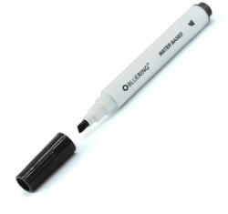 BLUERING Flipchart marker rostirón vizes vágott végű 1-4mm, Bluering® fekete - papirx