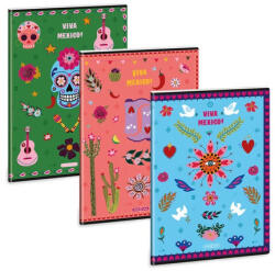 Ars Una Füzet iskolai A4, 40lap, sima Ars Una VIVA MEXICO 10db/csomag