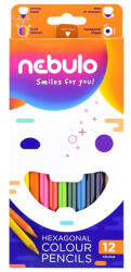 Nebulo Színes ceruza készlet, Nebulo 12 klf. szín - papirx