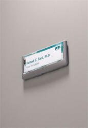 DURABLE Információs tábla, 149x52, 5 mm "CLICK SIGN", szürke (DB486037)