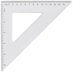 Papirx Vonalzó háromszög 45° 16cm, műanyag