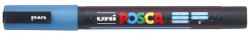 uni Dekormarker 0, 9-1, 3mm, Uni-Posca PC-3ML csillámló világoskék - papirx