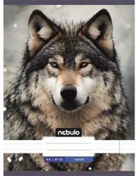 Nebulo Füzet, A4, vonalas, 81-32, Állatos minták, 12 db/csomag Nebulo