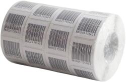 Papirx Etikett címke áruvédelmi (RF címke) álvonalkóddal 40x40mm, tekercses 1000 címke/tekercs