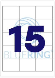 BLUERING Etikett címke, 70x50, 8mm, 100 lap, 15 címke/lap Bluering® - papirx