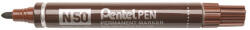 Pentel Alkoholos marker fém testű 4, 3mm kerek hegyű N50-EE Pentel Extreme barna - papirx