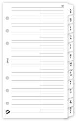 Realsystem Gyűrűs kalendárium utántöltő csomag 2/451 fehér papíros telefon regiszter M mérethez Realsystem - papirx