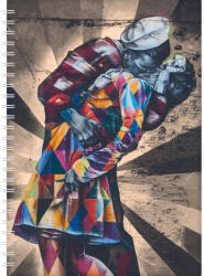 Dayliner Határidőnapló InSpiral A5 heti, fehér lapokkal Graffiti Dayliner 2026 - papirx