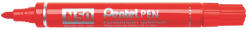 Pentel Alkoholos marker fém testű 4, 3mm kerek hegyű N50-BE Pentel Extreme piros - papirx