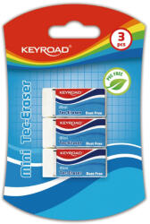 Keyroad Radír, PVC mentes 3 db/bliszter Keyroad Tec Eraser - papirx