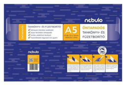 Nebulo Tankönyvborító, A5, 10ív/csomag, öntapadós, sima, Nebulo - papirx