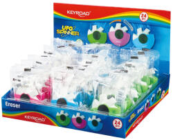 Keyroad Radír, PVC mentes 24 db/display Keyroad Ufo Spinner vegyes színek