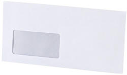 Bluering Boríték LA4 enyvezett bélésnyomott bal ablakos 35x90mm A20B20 Bluering® fehér - papirx