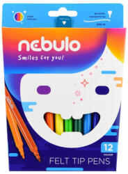 Nebulo Rostirón, filctoll készlet, vízbázisú Nebulo 12 klf. szín - papirx