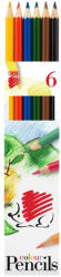 ICO Színes ceruza készlet, hatszögletű Süni Ico 6 klf. szín - papirx