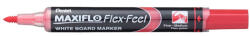 Pentel Táblamarker 1-5mm, hajlékony hegyű Pentel Maxiflo Flex Feel piros - papirx