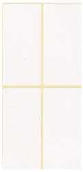 Papirx Etikett címke, 40x80mm, 15 lap, 4 címke/lap