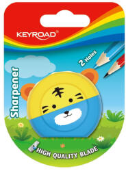 Keyroad Hegyező, 2 lyukú, 1 db/bliszter, Keyroad Speedy Snail, vegyes színek