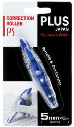 PLUS Corporation Hibajavító roller, 5mm x 6m "PS", kék