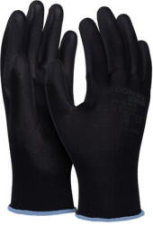 DONAU Szerelőkesztyű, PU "Safety", 9/L méret, fekete