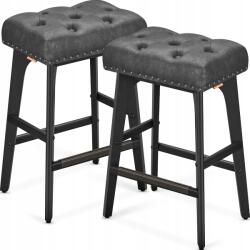  Vasagle Bland bárszék szett, tintafekete színben (LBC085G02)