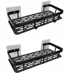 Oskar Fürdőszobai polc, 2 darab fekete (model_15414_1)