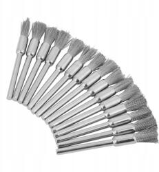  Drótkefe Készlet Fúrógéphez 15 Db-os Acél Ecset (106111)