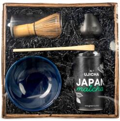 Green Touch Japán Matcha Készlet Ujicha No. 1 prémium 80 g csésze seprű kiegészítők (2416)