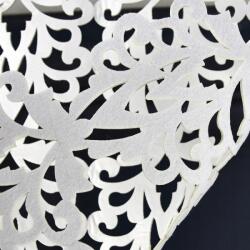  Filc panelfüggöny 90x100cm, gyöngyökkel, dekoratív fehér (L717 90x100cm biały)