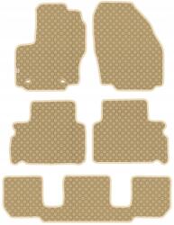 Max-Dywanik Ford S Max I 7os 2006-2010 Autószönyegek gumi Bézs