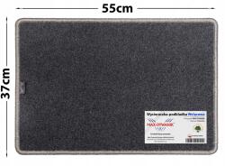 Max-Dywanik Antracit színű, velúr lábtörlő cipőtálca 37x55 cm (496006)