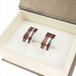  Ezüst mandzsettagombok öltönyhöz eredeti Borostyán Ezüst AG925 (CzarBursztynu)