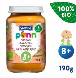 Salvest Põnn Bio Sertéshús kuszkusszal és zöldséggel (190 g) (4740073076798)