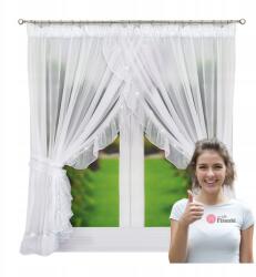 Xzhome Hosszú Függöny Fodros Fátyol Cirkóniákkal Ablakra Nappali Szalag 400x250 (516XZ-2.5)