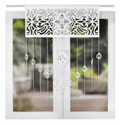  Dekoratív filc panel, 160x100 cm, áttört mintával, ablakdísz, fehér (L721 Biała 160x100cm)