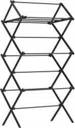 Songmisc Összecsukható ruhaszárító állvány Nomis fekete Ruhaszárító