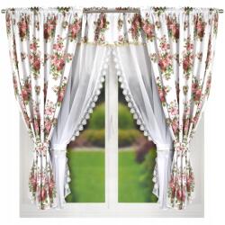 Xzhome Virágmintás Függöny Szett Függönyrel És Gipszkartonnal 300x160 (SF 227 K)
