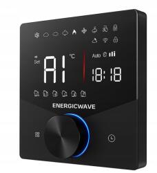 energicwave Szobatermosztát Wifi Hőmérséklet szabályozó padlófűtéshez (ThermoAI)