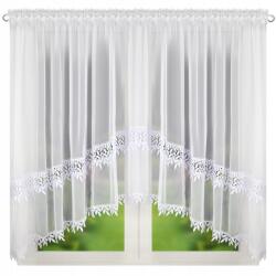 Xzhome Függöny Fehér Fátyol Gipsz Ív Szalag Elegáns 400x160 (LG212)