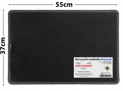 Max-Dywanik Velúr lábtörlő ajtóhoz csepegtető cipőhöz 37x55 fekete szín (496000)