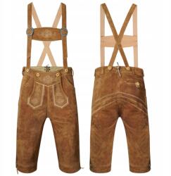 Férfi Hagyományos Bőr Nadrág Oktoberfest Népi Heveder Barna 46 (B01LWDABPM)