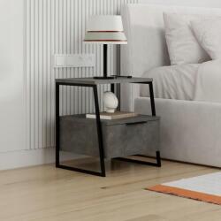 Houseland Pal éjjeliszekrény retró szürke (835PUQ1634)