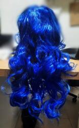  Paróka Hosszú Kék Haj Fürtök Jelmez Farsang R1 (PD-04)