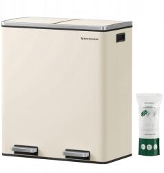  Jordan szemetes tetővel 2x30 l krémszínű (LTB060A01)