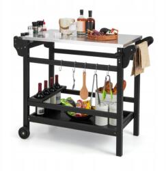 Costway Grillkocsi rozsdamentes acél asztallappal 105x54x85 cm Costway (NP11555BK)
