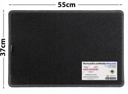 Max-Dywanik Velúr lábtörlő ajtóhoz csepegtető cipőhöz 37x55 fekete szín (496004)