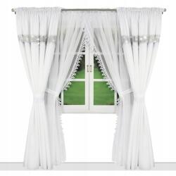  Fátyol függöny szett fehér függöny strassz gipiura szett 250x400 (lg 211)